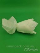 Тарталетки бумажные для кексов ТЛ-150 Тюльпан Белый&quot; (50*60/80) (100шт) (1