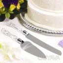 Набор нож и лопатка для свадебного торта из нержавеющей стали 30.5 см