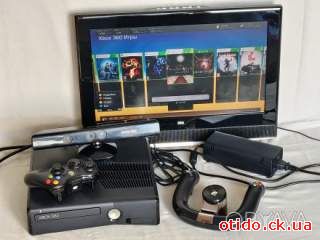 Игровая приставка Xbox360 Mod:1439 HDD500Gb с кинет камерой и РУЛЁМ