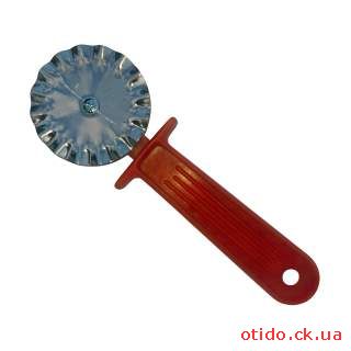 Нож ролик фигурный зубчатый для теста и вырезания чебуреков Ø65