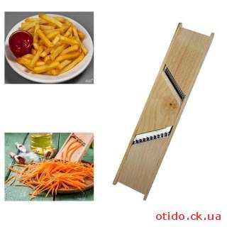 Терка для корейской морковки и картошки фри с двумя лезвиями 2 в 1 Woo