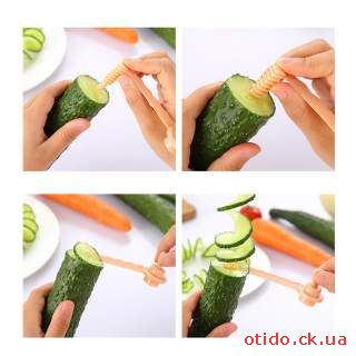 Нож для нарезки овощей картофеля спиралью