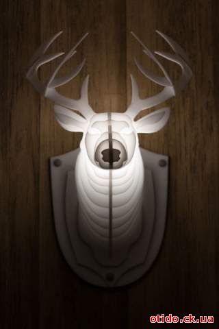 Светильник голова оленя (head of a deer lamp)