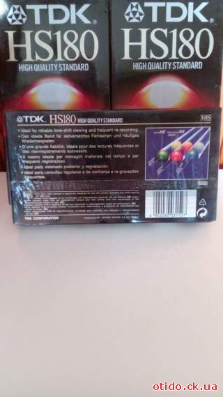 Продам видео кассеты TDK HS180/ новые