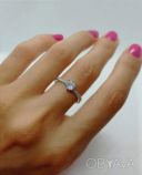 Безразмерное женское кольцо покрытие серебро
