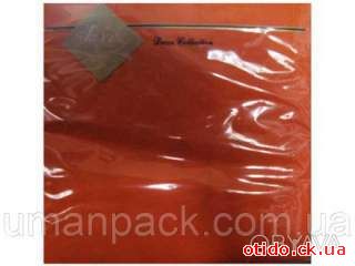 Салфетки бумажные однотонные (ЗЗхЗЗ, 20шт) Luxy Оранжевый (3-9) (1 пачка)