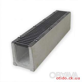 Лоток водовідвідний SUPER ЛВ-20.30.23 бетонний з решіткою щілинною чавунною ВЧ