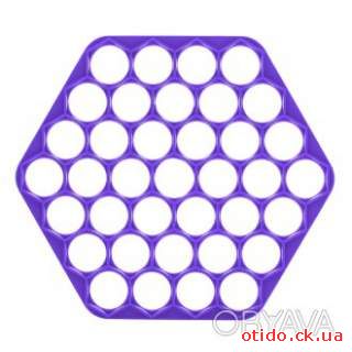 Пластиковая пельменница шестиугольная (форма для приготовления пельменей) Ø23