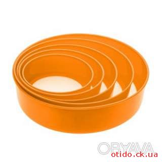 Сито пластиковое для муки (набор из 5 шт.) Оранжевый