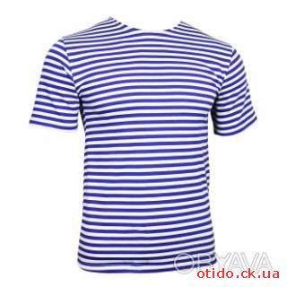 Тельняшка-футболка вязаная ВДВ (голубая полоса, ВДВ, десантная)
