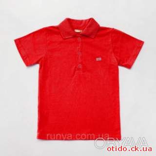 Детская футболка поло для мальчика красная