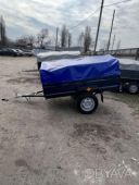 Новий причіп від заводу 200х130х35 та інші моделі, в подарунок тент