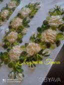 Рушник вишитий лентами