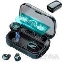 Беспроводные bluetooth вакуумные наушники M10 + LED дисплей с индикатором