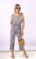 Легкий и стильный женский комбинезон в полосу 46рр