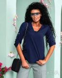 Блуза женская в красном и синем цвете 46 размер