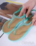 Босоніжки жіночі колір бірюза, 36 37 38 рр