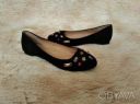 Стильные балетки в черном цвете на стопу 23см