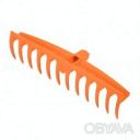 Грабли прямые штыревые садовые пластиковые с 12 зубьями BOLRGM Польша без