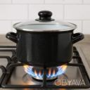 Кастрюля эмалированная Interos с крышкой 2 л &Oslash; 18.5 см черная