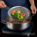 Сито мелкое с ручкой из нержавеющей стали &Oslash; 22 см