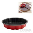 Форма для выпечки пирога с тефлоновым покрытием, круглая