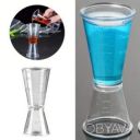 Джигер мерный стакан 40/20 мл для бармена пластиковый, мерник для бара