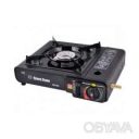 Туристическая газовая горелка плитка с пьезоподжигом + кейс Happy Home