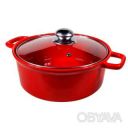 Керамическая кастрюля круглой формы с крышкой, 1.88 л S&amp;T