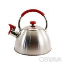 Чайник со свистком и крышкой 2.5 л из нержавеющей стали Zauberg ZB17/2.5 R
