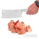 Тесак топор секач кухонный для разделки рубки мяса костей из нержавеющей стали