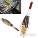 Решетка-гриль сетка для жарки рыбы 68х15х6 см