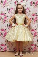 Нарядное праздничное выпускное детское платье ретро стиляги 23-15