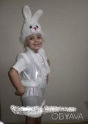 Детский карнавальный костюм &quot;Зайка&quot; белый заяц