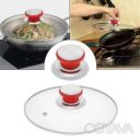 Ручка для крышки кастрюли сковороды из нержавеющей стали с силиконовой