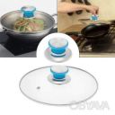 Ручка для крышки кастрюли сковороды из нержавеющей стали с силиконовой