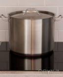 Кастрюля из нержавеющей стали с крышкой 16 л Zauberg