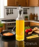 Диспенсер дозатор для масла уксуса соуса стеклянная бутылка с дозатором с