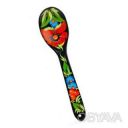 Деревянная расписная ложка 22.5 см &quot;Хохлома №1&quot;