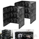 Складной защитный экран газовой плиты от разбрызгивания масла заслонка