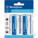 Щелочная батарейка Dynamo Alkaline D/LR20 2 шт/уп блистер Westinghouse