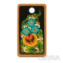 Доска кухонная разделочная деревянная расписная &quot;Хохлома №2&quot; 29.5х16