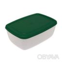 Контейнер судок лоток пищевой с цветной крышкой 1.5 л 20&times;15&times;8 см