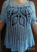 Продам тунику, связанную крючком из хлопка