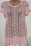 Продам тунику, связанную крючком из хлопка