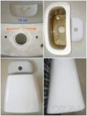 Бачок сантехнічний з кришкою, білий, 18 см