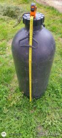 Бідон на 60 л.пластиковий.Не для харчових продуктів.Виробництво срср.