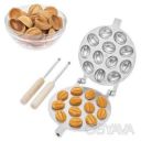 Орешница форма для выпечки орешков на 12 половинок орехов со съемными ручками