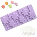 Силиконовая форма для леденцов и конфет на палочке "Звезда"