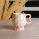 Чашка фарфоровая на ножке 400 (мл) оригинальная кружка на подарок чашка для